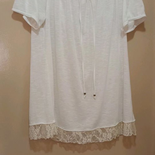 Dina blouse XL like new, double layer with lace and mesh