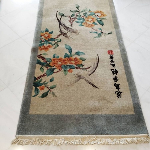 Wool rug Chinese style used with Asian motifs