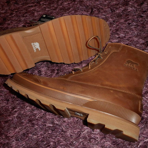 Sorel Madson Wingtip Boot brown casual shoe new, size 43