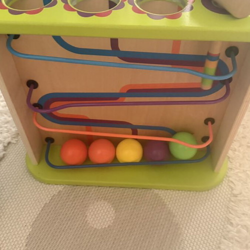 Hape Totally Amazing Wooden Activity Cube like new