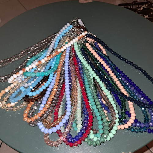 Beaded necklaces, set of 28