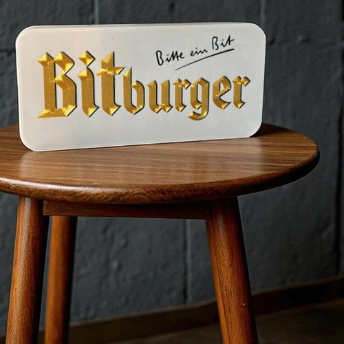 Bitburger Beer Lightbox premium illuminated sign