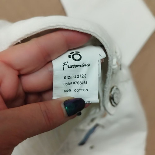 Fracomina white jeans new, size S
