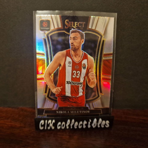 Panini Euroleague Select Olympiacos Nikola Milutinov Silver Premier Level card new