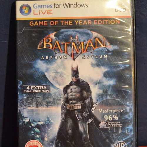 Batman Arkham Asylum, Arkham City and Arkham Origins PC like new