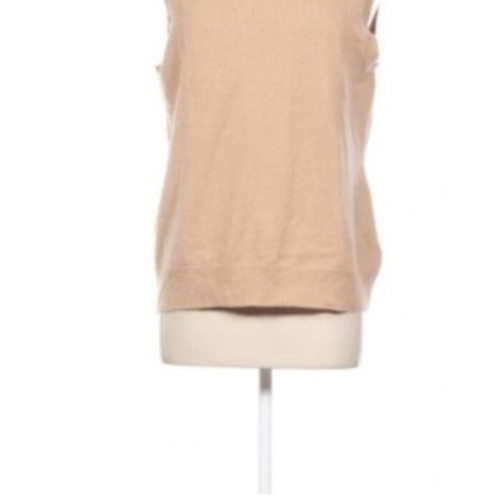 Mary Loud No Large 100% Cashmere Vest like new, beige
