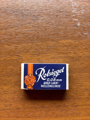 Rotsiegel Solingen vintage razor blades like new, pack of 9