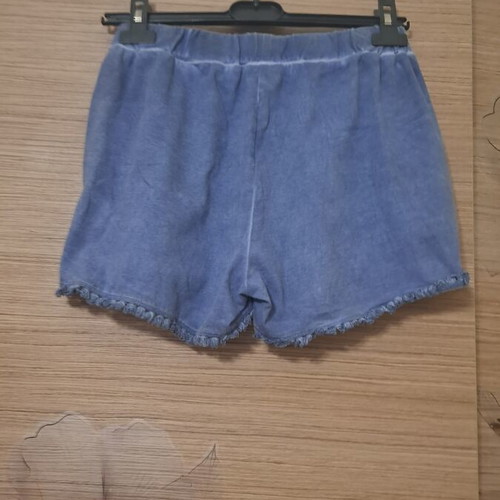 Sprint girls' shorts like new, faded blue with fringes, size 16 years
