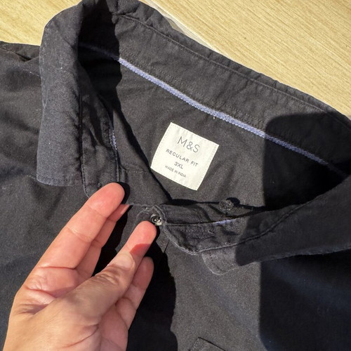 Marks & Spencer men's black shirt like new size 3XL