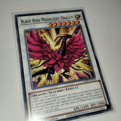 Black Rose Moonlight Dragon Yu-Gi-Oh! card, common rarity