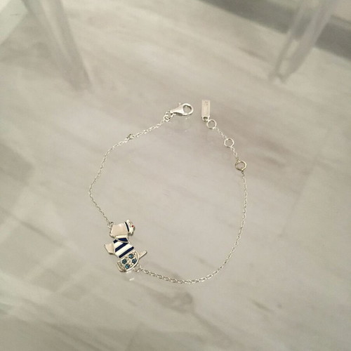 Agatha Paris Scottie dog charm bracelet silver 925