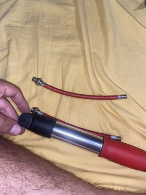 Pump for motorcycle and bicycle tires