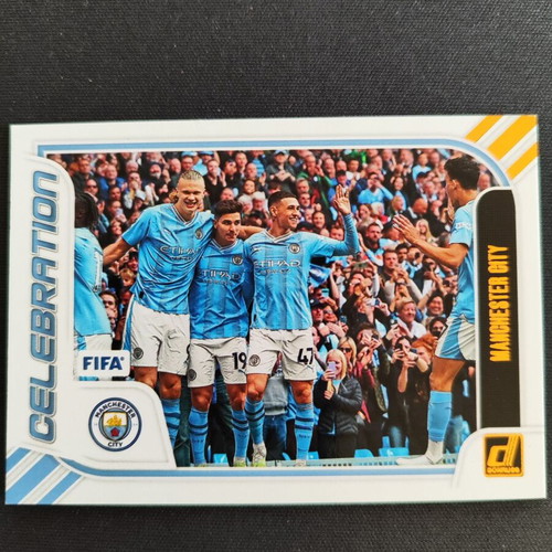 Panini Donruss Soccer Card Manchester City Celebration 2023-24 No 14 like new