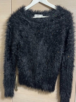 Zara black pullover new, size S
