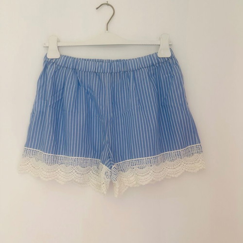 Striped shorts with lace J'aime Les Garcons new, size M 38