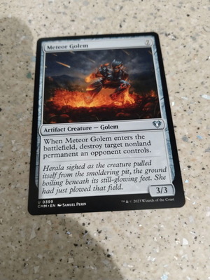Magic the Gathering Meteor Golem κάρτα καινούργια