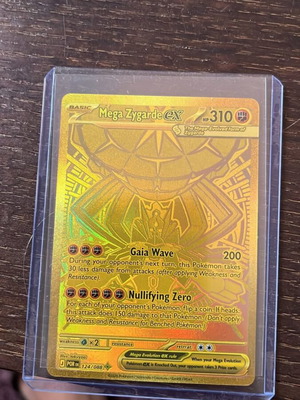 Mega Zygarde EX χρυσή κάρτα Pokémon καινούργια