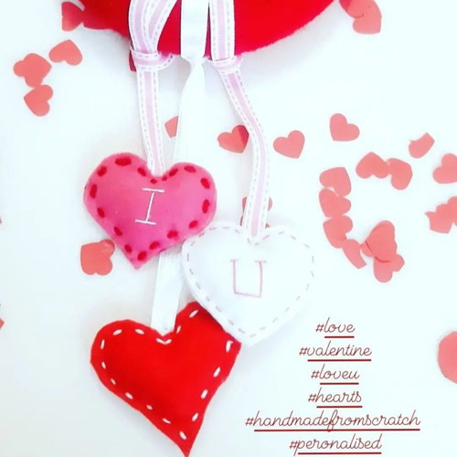 Hanging heart decoration new, handmade Valentine gift