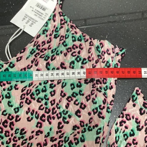Silvian Heach Leopard Dress Size 44 New, Pink and Black