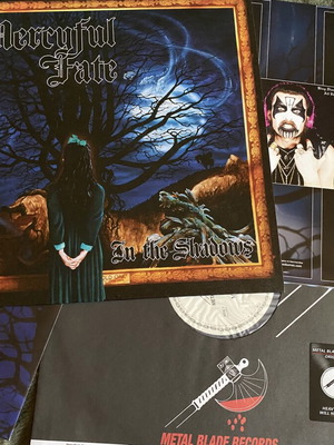 Mercyful Fate In The Shadows LP, purple, poster