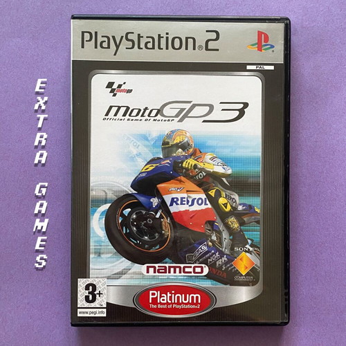 MotoGP 3 PlayStation 2 game used, Platinum Edition