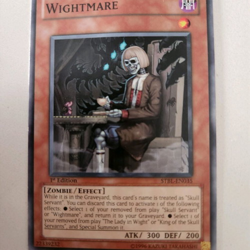 Yugi Oh Wightmare card used