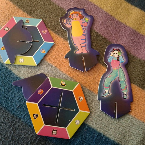 Just Dance cards like new, 2 packs with dance figures