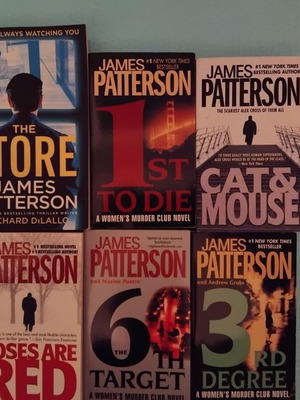 Βιβλία James Patterson καινούργια, συλλογή 6 αστυνομικών μυθιστορημάτων στα αγγλικά