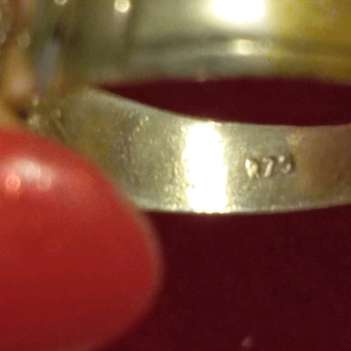 Silver ring 925 new, size 59, 19mm diameter
