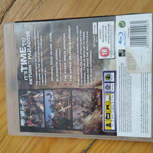 Dead Island Game of the Year Edition PS3 game used