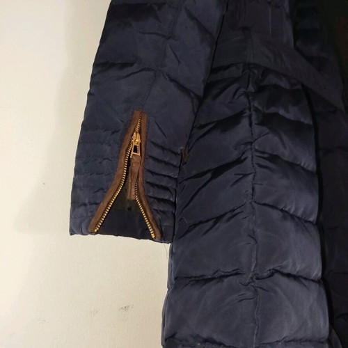 Zara women's long jacket with belts size XL-XXL like new, blue