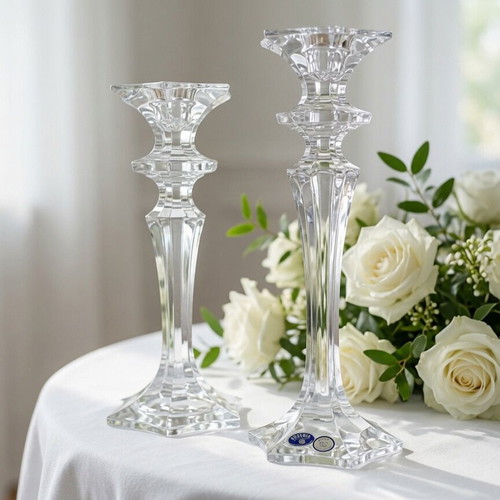 Classic Bohemian crystal candlesticks new