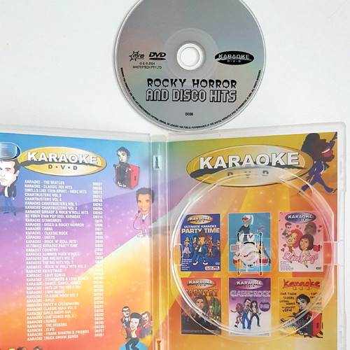 Karaoke DVD Rocky Horror & Disco Hits like new
