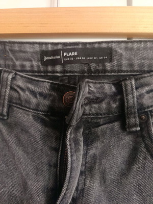 Flare jeans Stradivarius grey size 32 like new