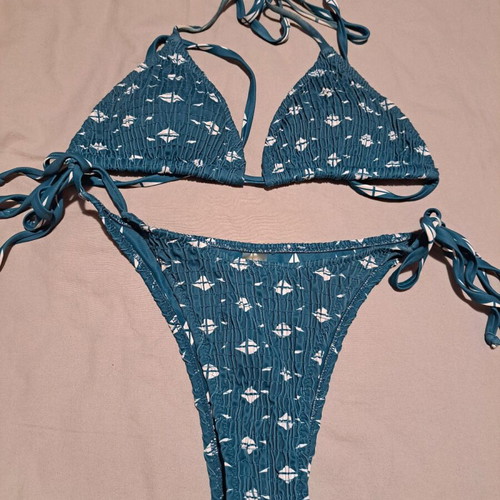 Decoro bikini swimsuit used, petrol color, size M