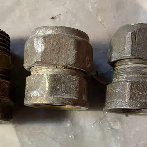 Brass fittings for tuborama used 15mm and 16mm