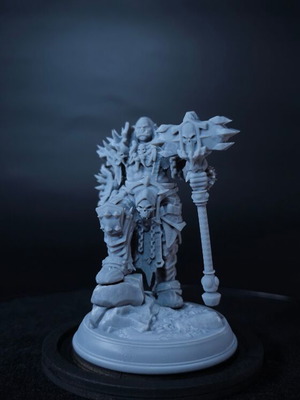 Fantasy μινιατούρα Orc Warboss 32mm άβαφη, σαν καινούργιο
