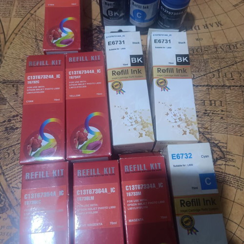 Μελάνια εκτυπωτή Epson L800 σετ