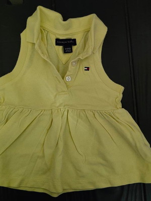 Tommy Hilfiger baby dress size 3-6 months pastel yellow like new