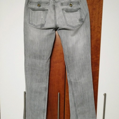 Bershka women's jeans used, bootcut, grey, size 40