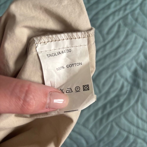 Fracomina strapless one-piece jumpsuit size medium like new, beige, 100% cotton
