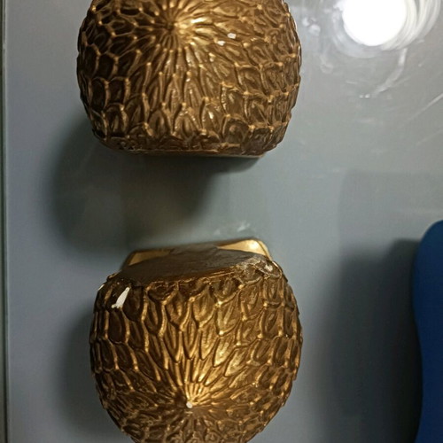 Vintage bookends used with golden resin