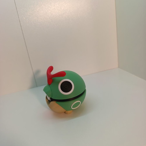 Caterpie Pokéball Clicker 3D printed collectible