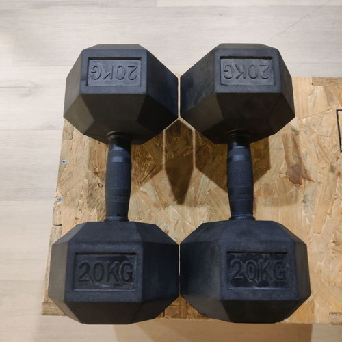 Dumbbells with rack, like new fitness equipment