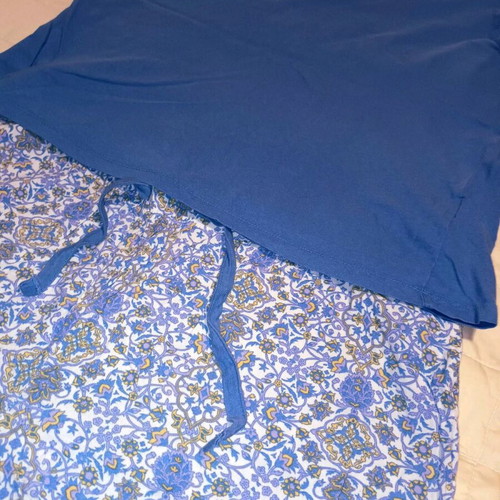 Esmara pajama set used, blue, cotton and viscose, size L