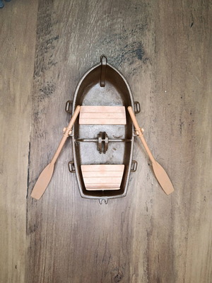 Playmobil double boat like new, brown color