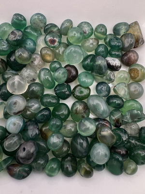 Green Agate Mini Chipstone Beads like new
