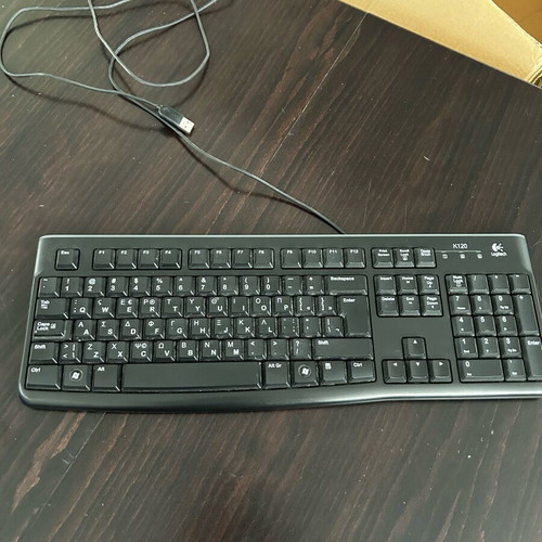 Logitech K120 USB Wired Keyboard like new, black
