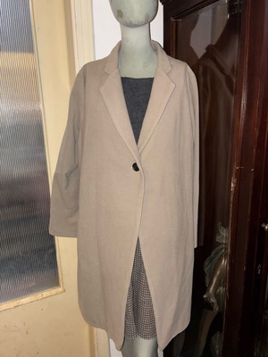 Lanvin wool coat like new, gray and beige