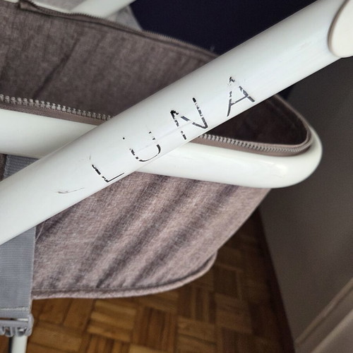 Lorelli Luna 2 in 1 baby stroller beige, convertible bassinet